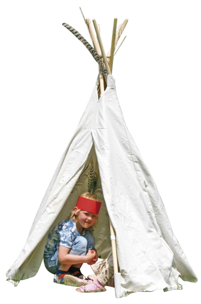 Tipi-Zelt klein, Höhe 160 cm