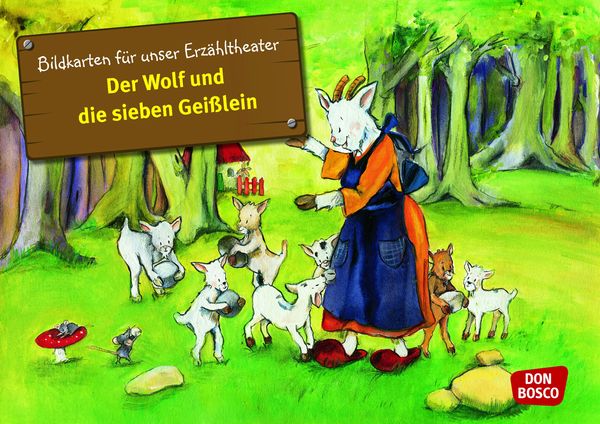 Kamishibai Bildkartenset - Der Wolf und die 7 Geißlein