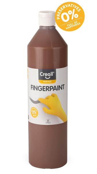 Fingerfarbe braun (Creall), 750 ml