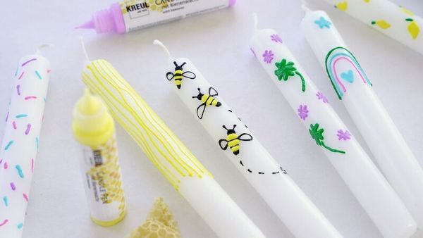 KREUL Candle Pen 6er Set, Bee Happy