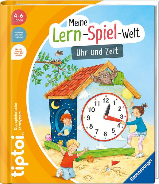 RAVENSBURGER tiptoi® Meine Lern-Spiel-Welt: Uhr und Zeit, ab 4 Jahre