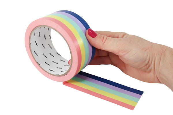 Klebeband Regenbogen, 48 mm x 25 m