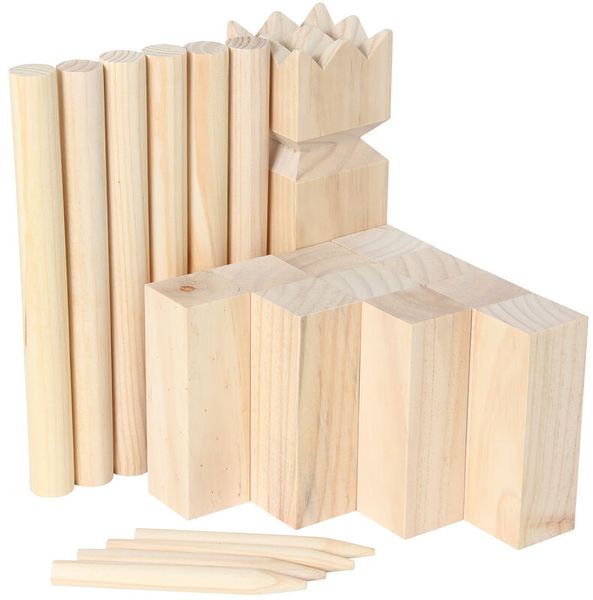 Wikingerschach - Kubb aus Holz, ab 3 Jahre