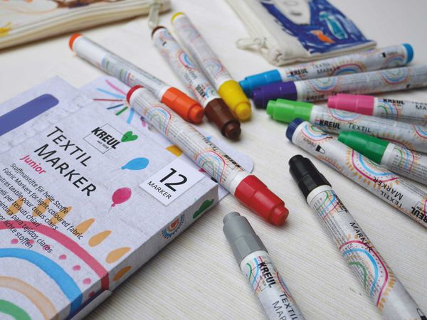 KREUL Textilmarker medium Junior 12er Set