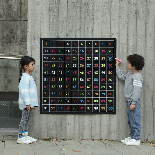 Outdoor-Kreidetafel "Zahlen 1-100"