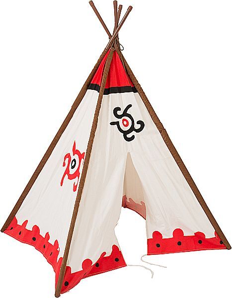 Wigwam / Zelt / Zimmer Tipi, 4 Seiten (120 x 158 cm)