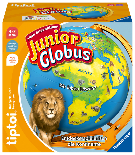 RAVENSBURGER tiptoi® Mein interaktiver Junior Globus, ab 4 Jahre