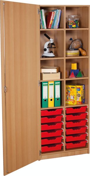 Hochschrank mit 12 Ergo Tray Boxen M