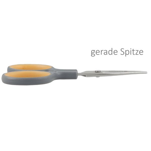 Westcott Silhouettenschere SUPER Softgrip, TITAN Nitrid, 10,2cm grau-gelb