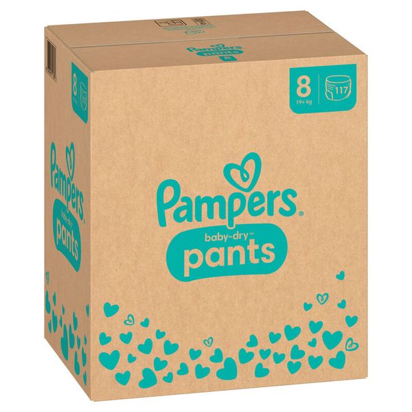 Pampers Baby Dry PANTS Gr. 8 Extra Large (19+kg), 117 Stk.