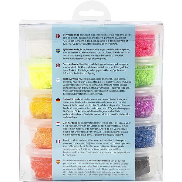  Foam Clay, sortierte Farben, 10 Dosen á 35g