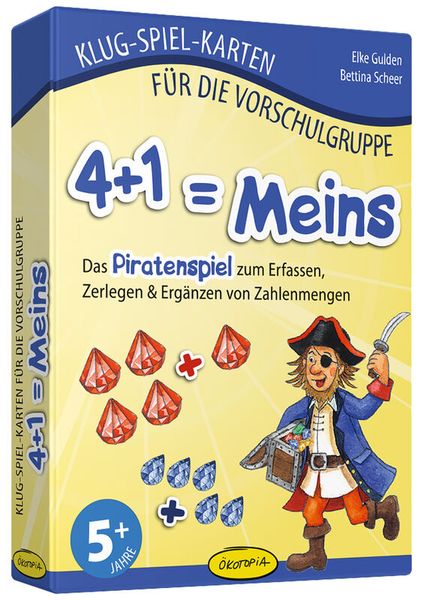 4+1 = Meins - Das Piratenspiel zum Erfassen, Zerlegen & Ergänzen von Zahlenmengen