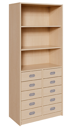 Schrank mit Schüben, Höhe 180 cm