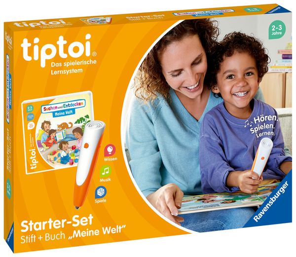 RAVENSBURGER tiptoi® - KiGa Starter Set mit 1 Buch, 2 Spielen und einer kostenlosen Beigabe, ab 2 Jahre