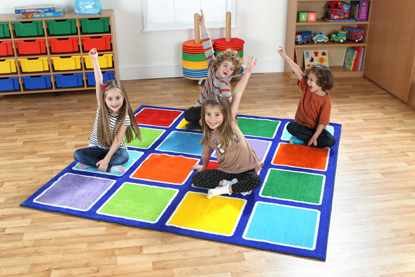 Spielteppich Regenbogen, quadratisch