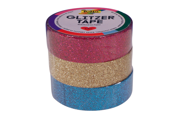 Washi Tape, Glitzer, 3er Set