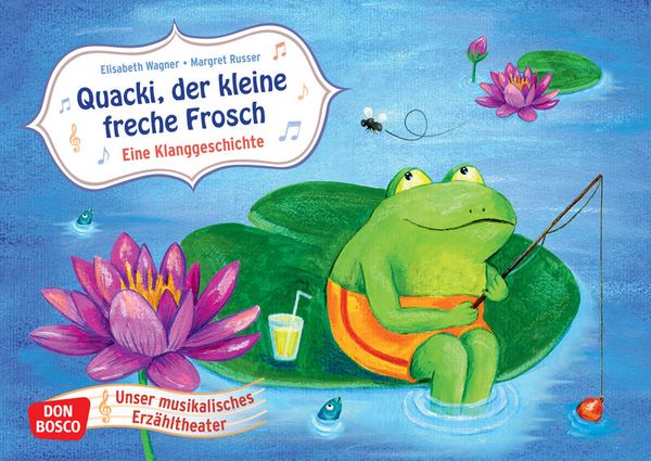 Kamishibai Bildkartenset - Quacki, der kleine freche Frosch