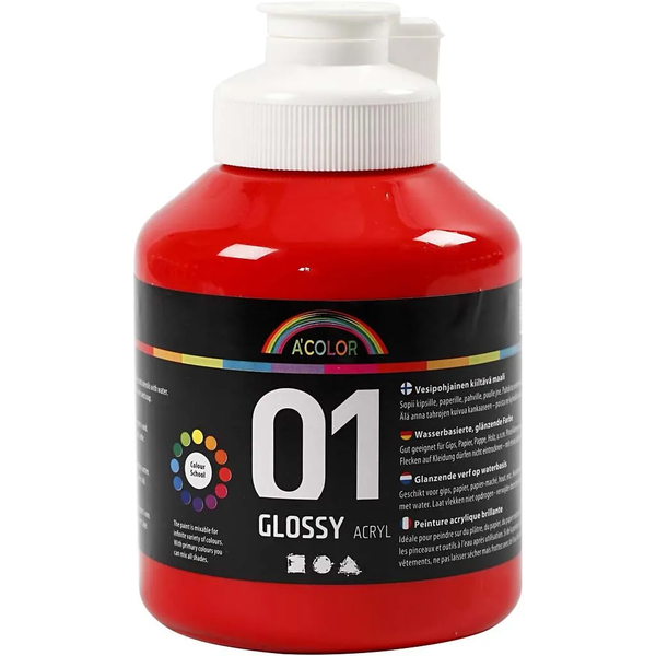 Acryl Glanzfarbe, 500 ml, Farbe wählbar