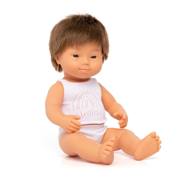 Puppe Junge mit Downsyndrom - 38 cm