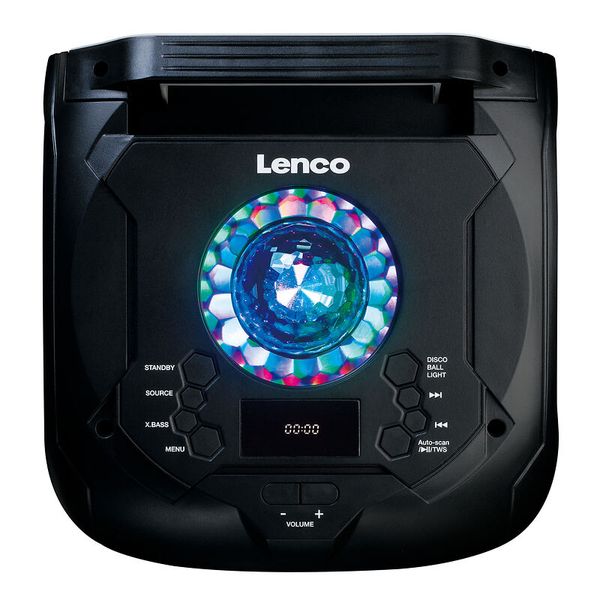 Lenco PA-260BK, PA-Anlage mit kompletter LED-Frontbeleuchtung