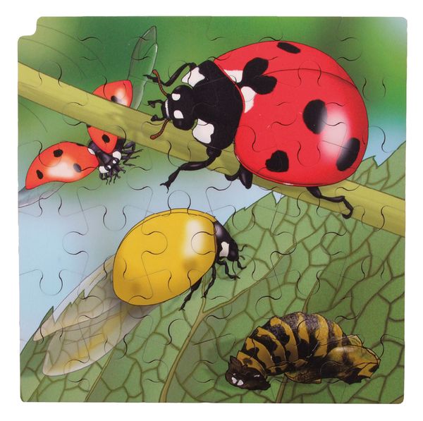 Circle of life Puzzle, Marienkäfer, Holz, 86 Teile, ab 3 Jahre