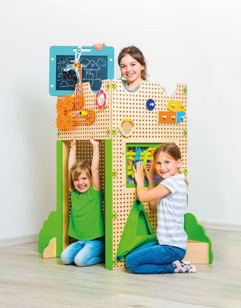 PLUG IT "Activity Spielhaus Set", 136-tlg.