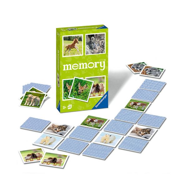 RAVENSBURGER Tierbaby memory® - Mitbringspiel, ab 3 Jahre