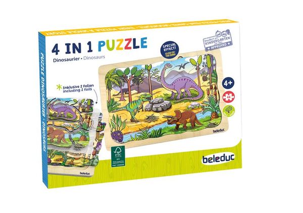 Lagen-Puzzle "Dinosaurier", 45 Teile, ab 4 Jahre