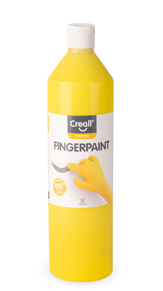 Fingerfarbe gelb (Creall), 750 ml