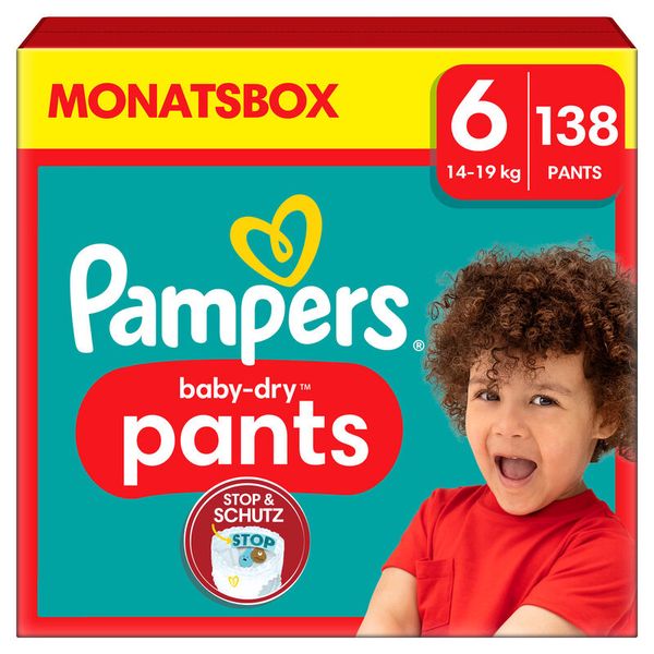 Pampers Baby Dry PANTS Gr. 6 Extra Large (14-19kg), 138 Stk 