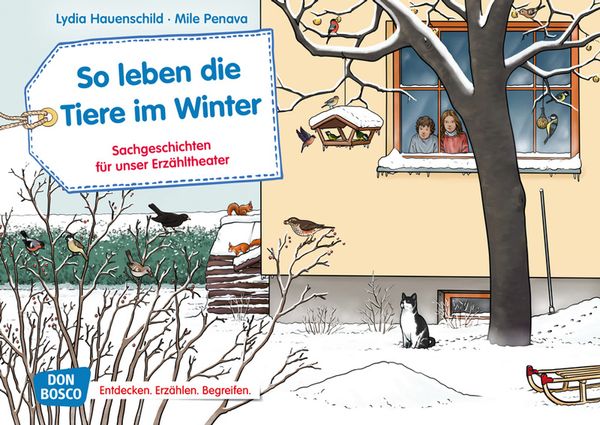 Kamishibai Bildkartenset - So leben die Tiere im Winter