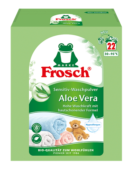 Frosch Aloe Vera Sensitiv Waschpulver, 5 x 1.450 g