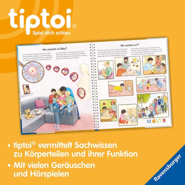 RAVENSBURGER tiptoi® Wieso? Weshalb? Warum? Alles über den Körper, ab 4 Jahre