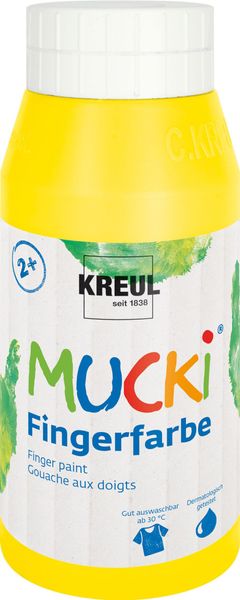 MUCKI Fingerfarbe, 750 ml, 6er Set