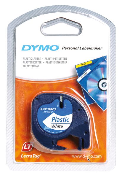 DYMO® Schriftbandkassette LetraTag­T100, 12 mm x 4 m