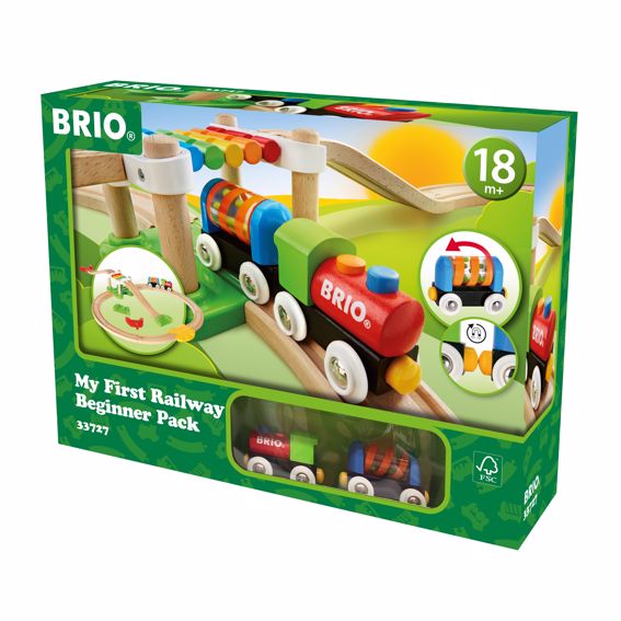 BRIO Mein erstes Bahn Spiel Set (18 Teile), ab 18 Monate