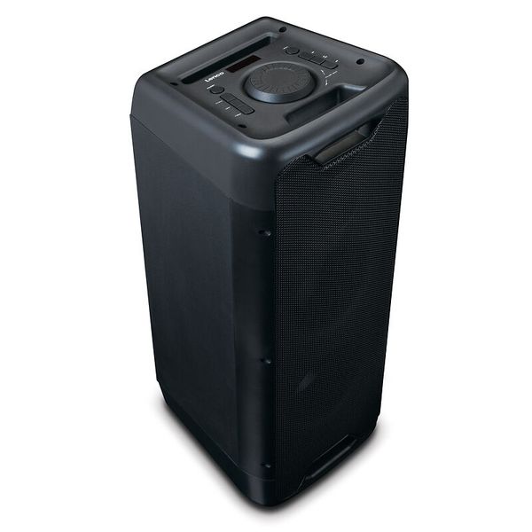 Lenco PA-200BK - PA-Anlage, 100 Watt RMS, Bluetooth®, Frontbeleuchtung, Fernbedienung