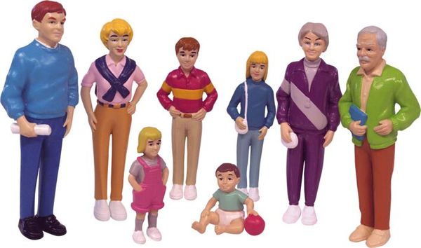 Familien aus aller Welt - Set Europäische Familie, 8-teilig (ca. 14 cm hoch)