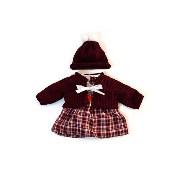 Winteroutfit für Mädchenpuppe 38 cm