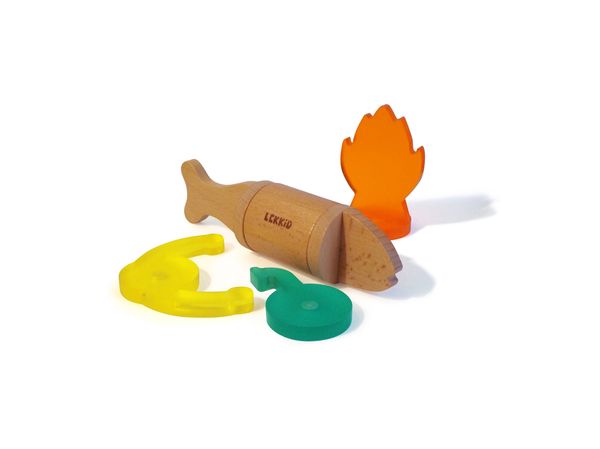 Magnetisches Bauspiel "Imaginary Fauna Snack Fish", 2er-Set