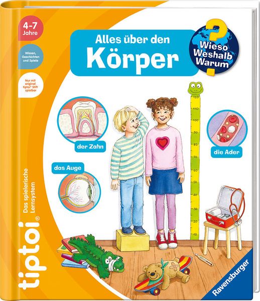 RAVENSBURGER tiptoi® Wieso? Weshalb? Warum? Alles über den Körper, ab 4 Jahre