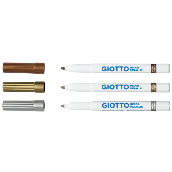 GIOTTO DECOR "Metallic" Fasermaler, 25 Stifte