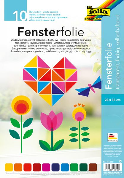 Fensterfolie, selbsthaftend, 10 Bogen