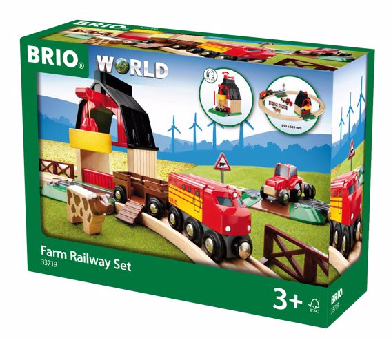 BRIO Bahn Bauernhof Set (20 Teile), ab 3 Jahre