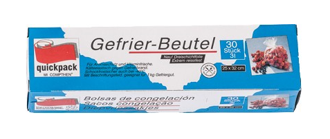 Gefrierbeutel 3l, 4x30 Stück