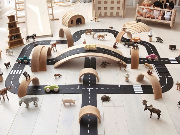 waytoplay Set "King of the Road", Spielstraßenelemente aus PVC, 40 Teile