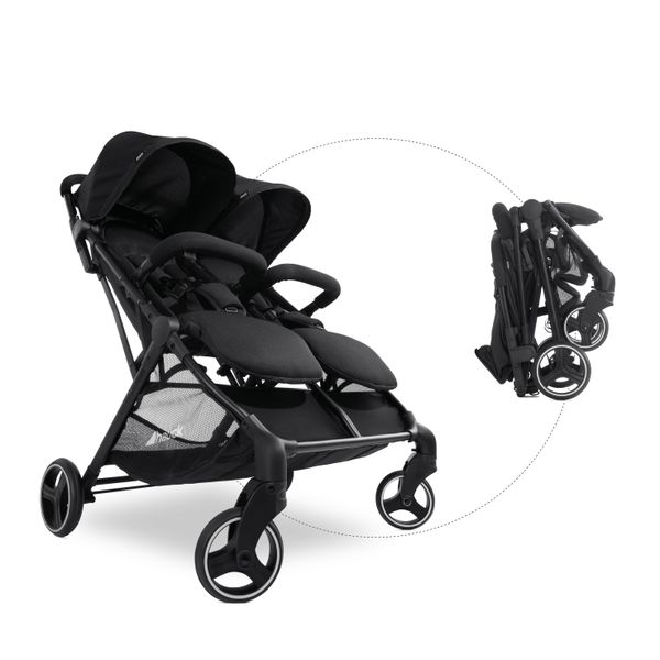 HAUCK Buggy für 2 Kinder - Swift X Duo - Black