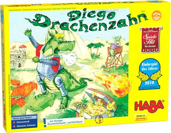 HABA Geschicklichkeitsspiel Diego Drachenzahn, ab 5 Jahre