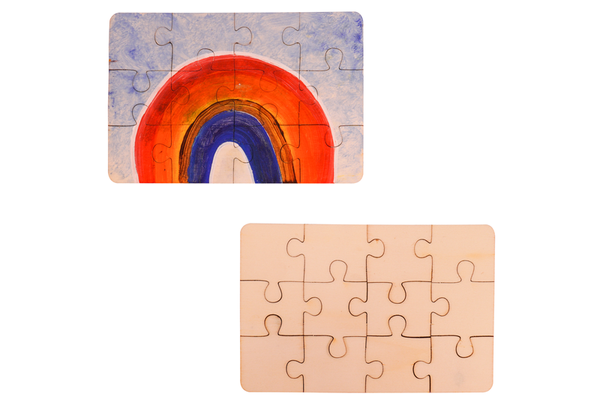 Puzzle-Rohlinge aus Holz, 8 Stück (SONDERANGEBOT)