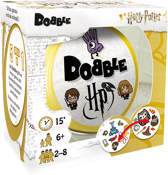 Karten- und Reaktionsspiel Dobble Harry Potter, 2-8 Spieler, ab 6 Jahre